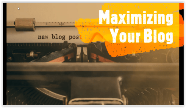 Getting The Most From Your Blog
